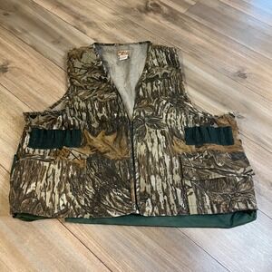 Vintage Sports Afield Hunting Vest Realtree Camo‎ Mens XXL